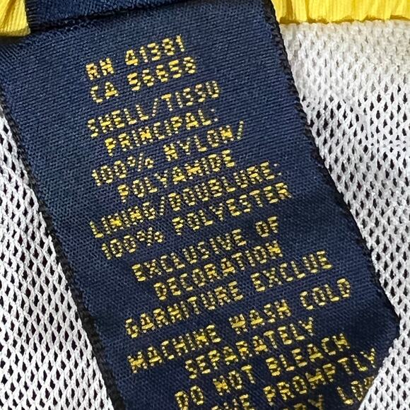 Polo Ralph Lauren Navy Yellow Lined Swim Trunks Bathing Suit Boardshorts Men M - Picture 9 of 9